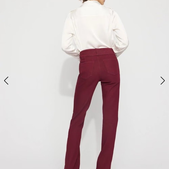 White House Black Market Burgundy Trousers - Picture 2 of 8